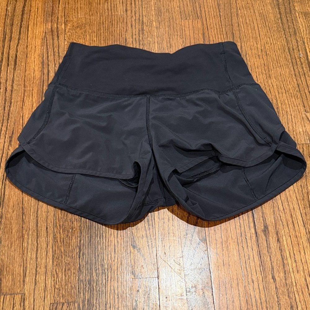 Speed Up Low Rise 2.5” Black Women's Athletic Shorts
